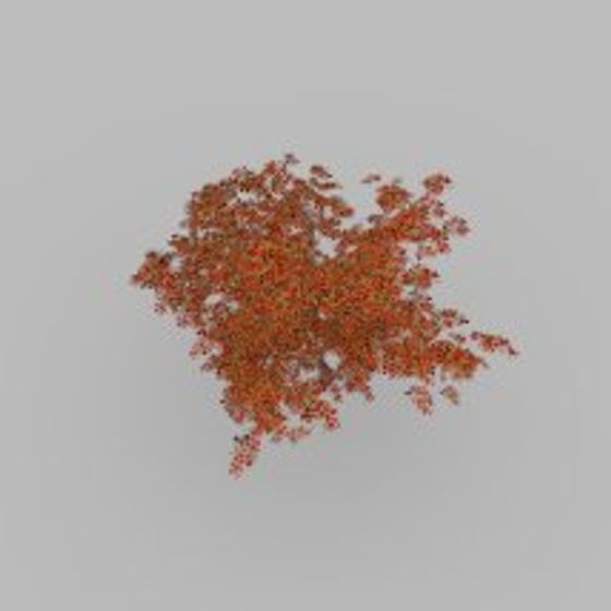 Vibrant Low-Poly Maple Tree 3D Model
