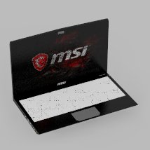 MSI Gaming Laptop 3D Model