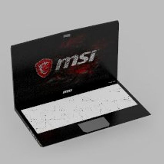 MSI Gaming Laptop 3D Model