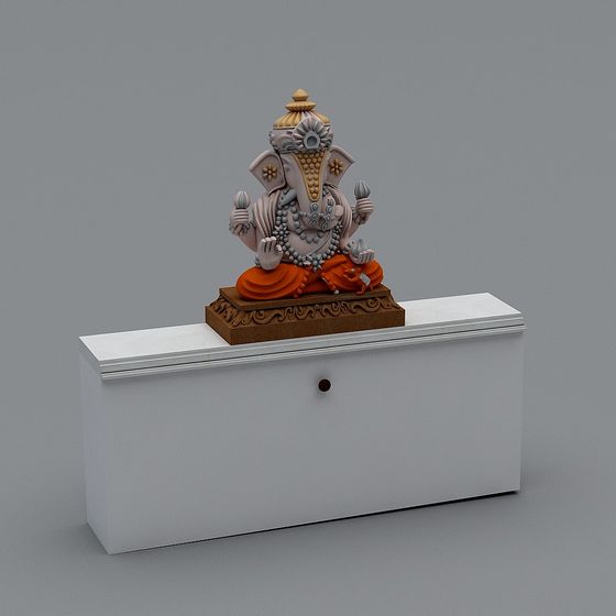Ganesha 3D Model - Mystical Eastern Sculpture