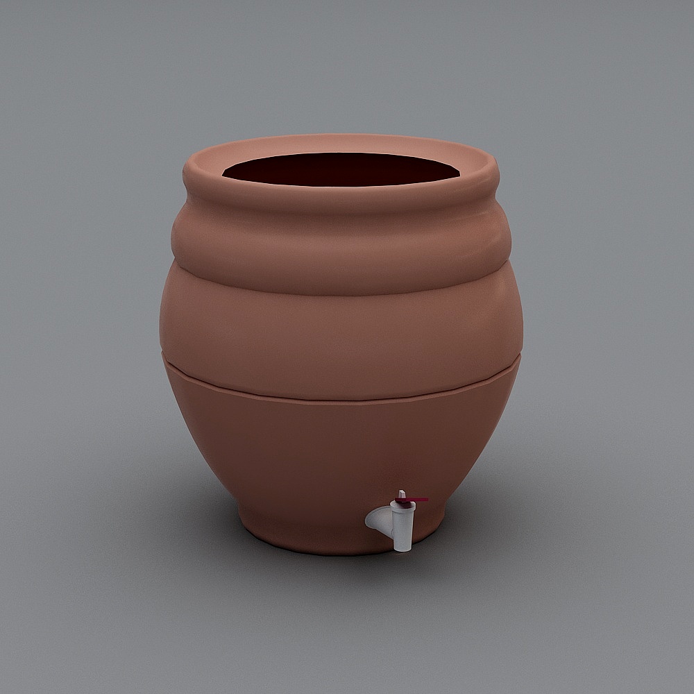 Vintage Water Jar 3D model