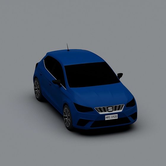 Stylish Low-Polygon Car 3D Model for Creative Projects