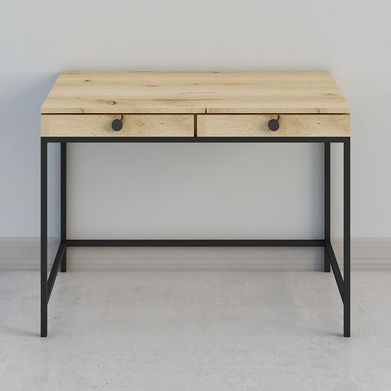 Stylish Industrial Desk 3D model