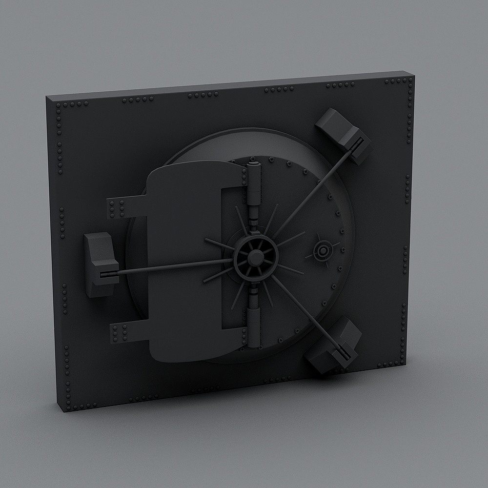 Realistic Vault Door 3D model