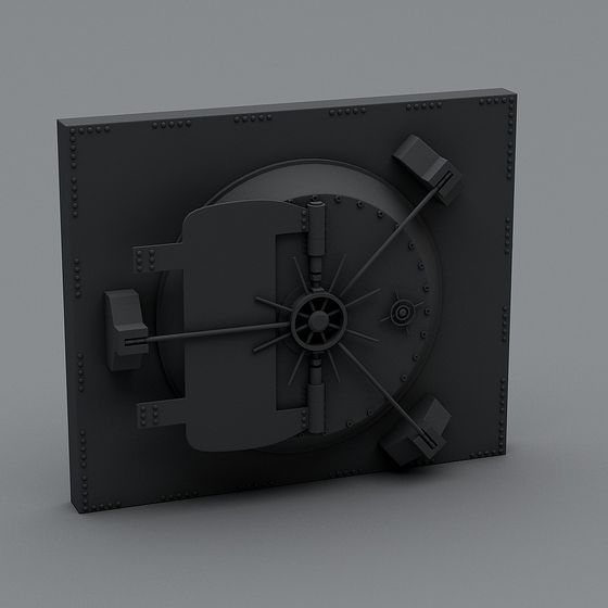 Realistic Vault Door 3D model