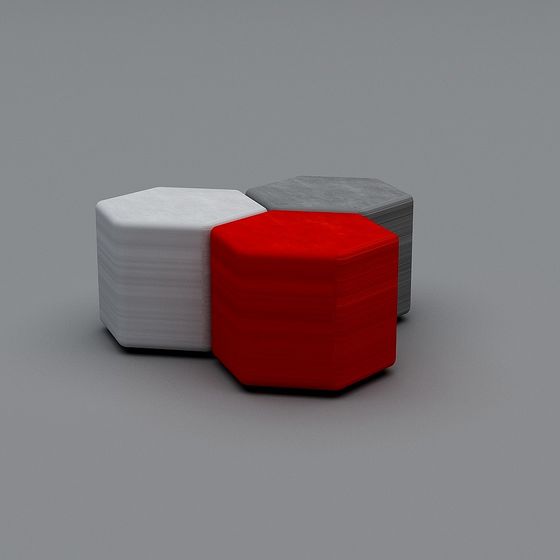 Unique Geometric Low-Poly 3D Model