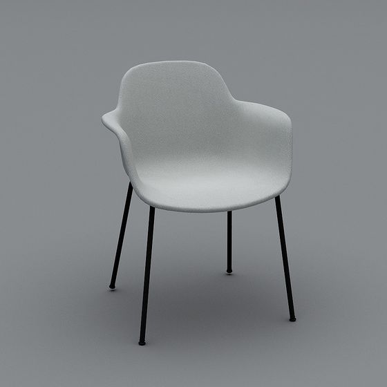 Elegant Low Poly Chair 3D model for Modern Interiors