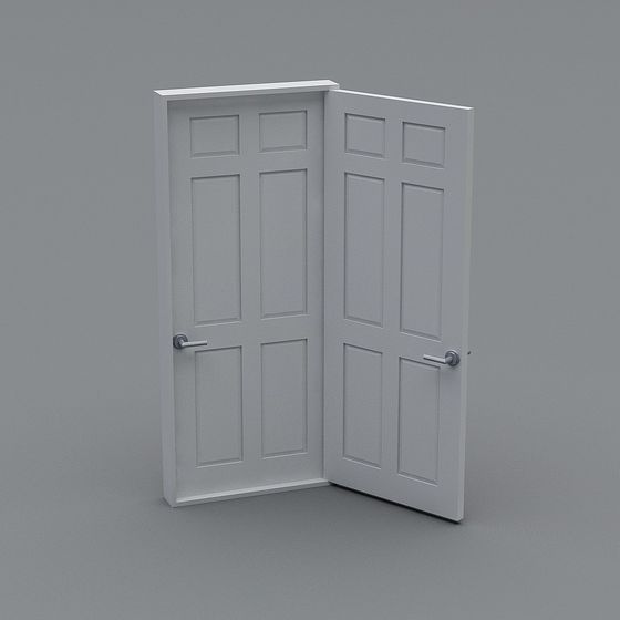 Elegant Double Door 3D model