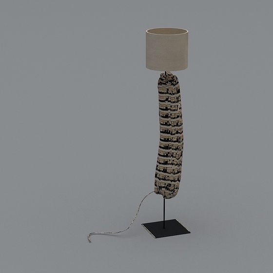 Unique Low-Poly Floor Lamp 3D Model