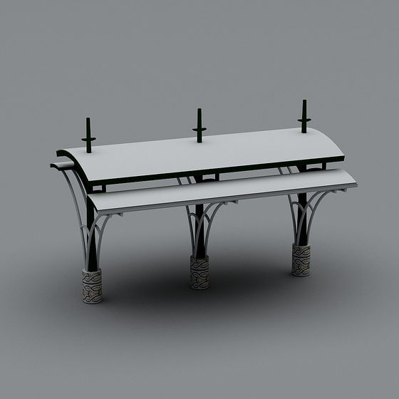 Futuristic Table 3D model - Unique Design and Craftsmanship