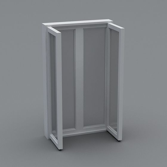 Modern Low Polygon Window Frame 3D model