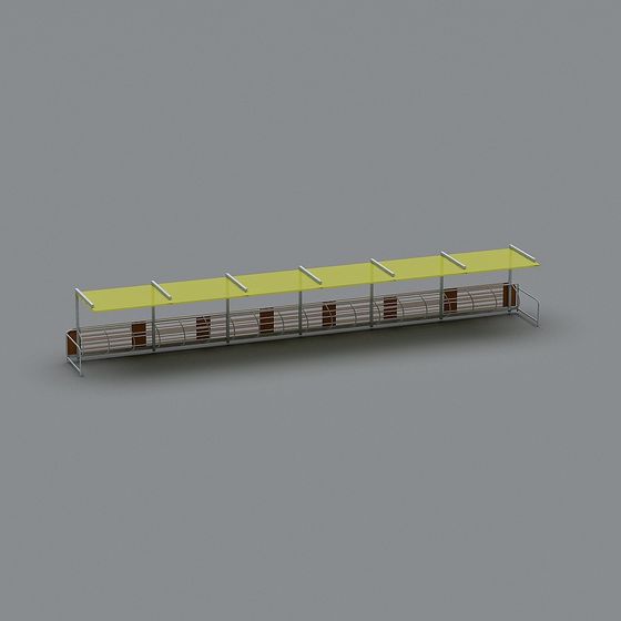 Urban Bench 3D Model