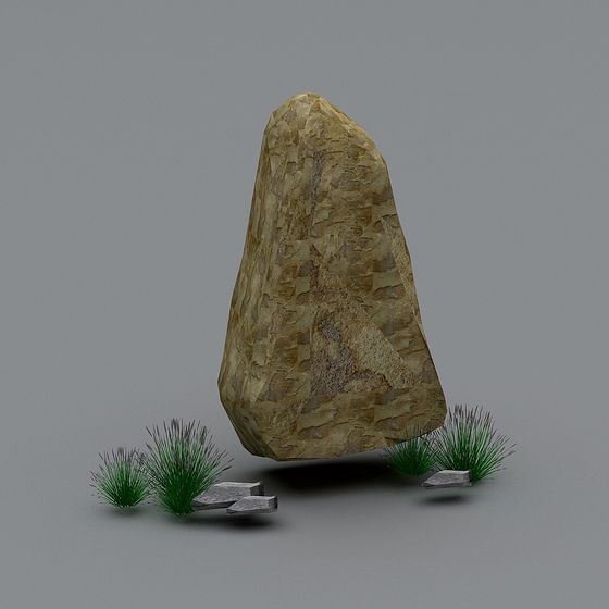 Realistic 3D Rock Model for Outdoor Designs
