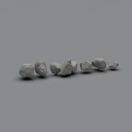 Rock Formation Low Poly 3D model