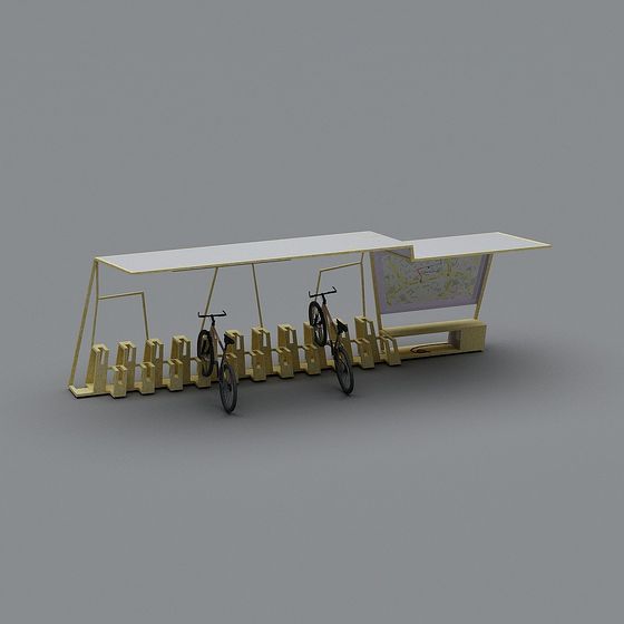 Bike Shelter 3D Model