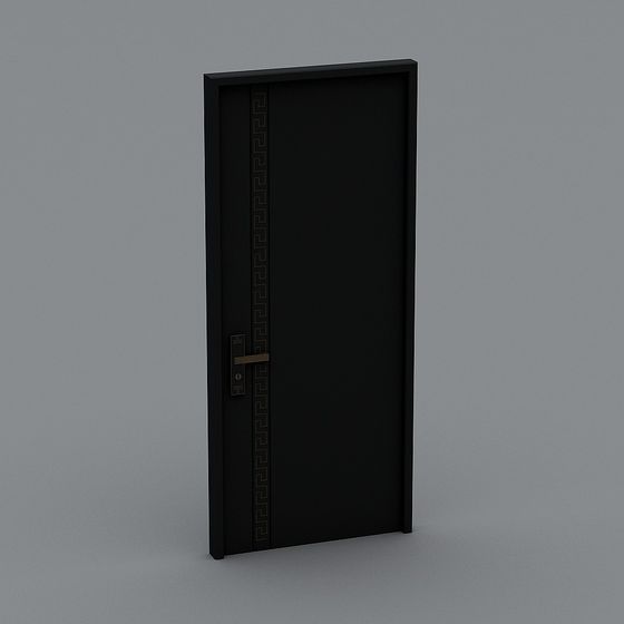 Black Gold Door 3D model