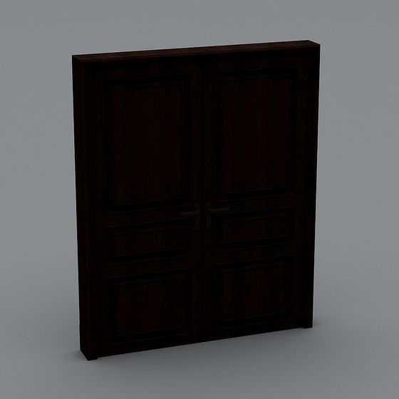 Retro Double Door 3D model
