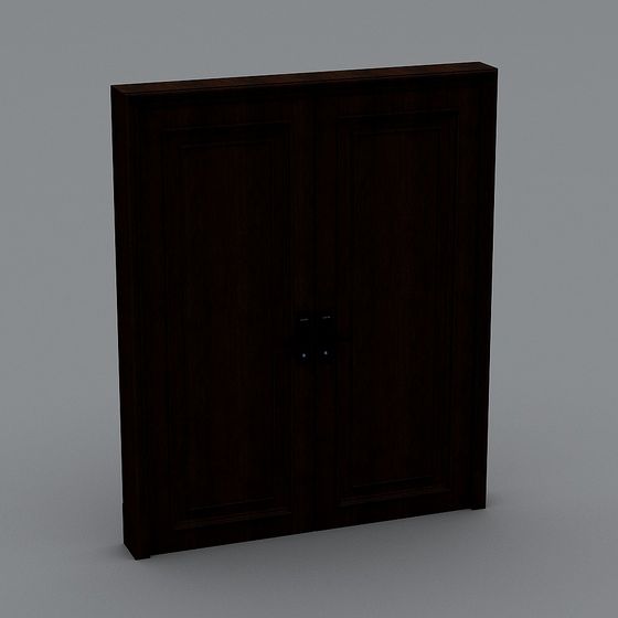 Classic Wooden Door 3D model