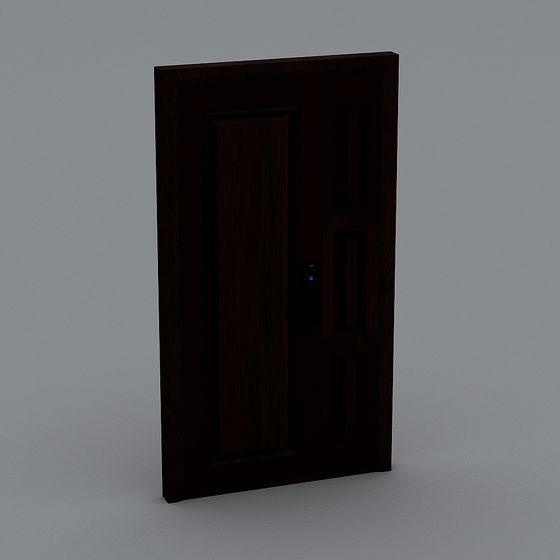 Vintage Wooden Door 3D model for Design Projects
