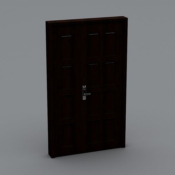 Classic Wooden Door 3D model