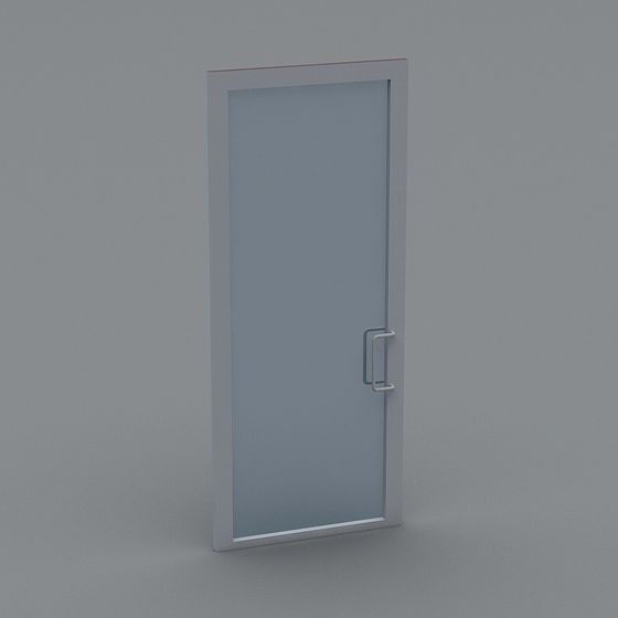 Stylish Low-Poly Door 3D model for Creative Projects