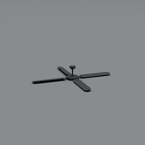 Minimal Ceiling Fan 3D model