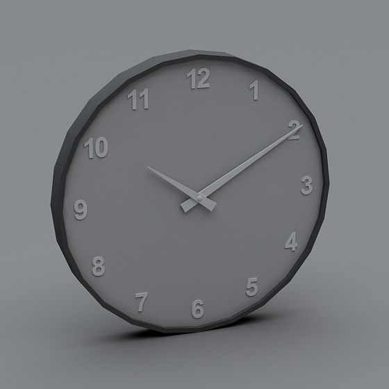 Geometric Minimalist Clock 3D model