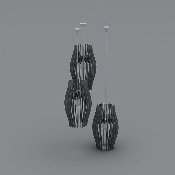 Geometric Low-Poly Pendant Light 3D model