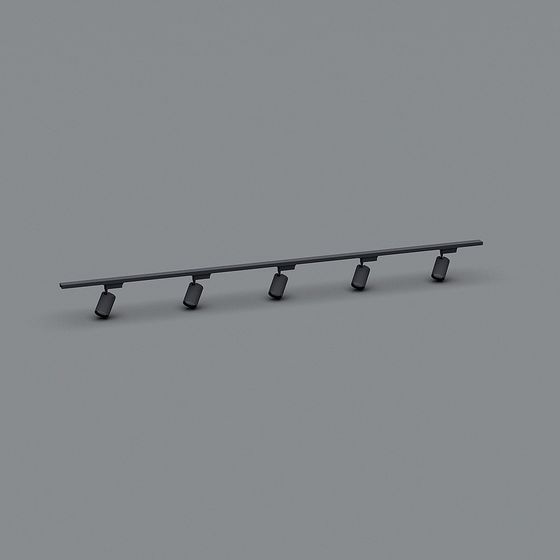 Elegant Minimalist Track Light 3D model