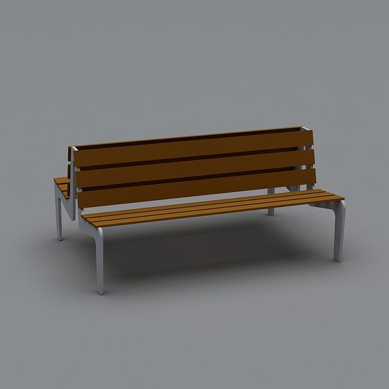 Urban Bench 3D model for Creative Projects