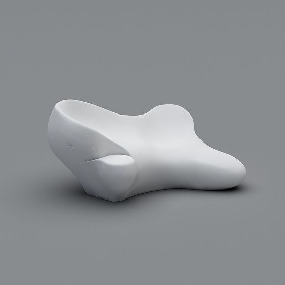 Elegant Streamlined Chair 3D model for Contemporary Spaces
