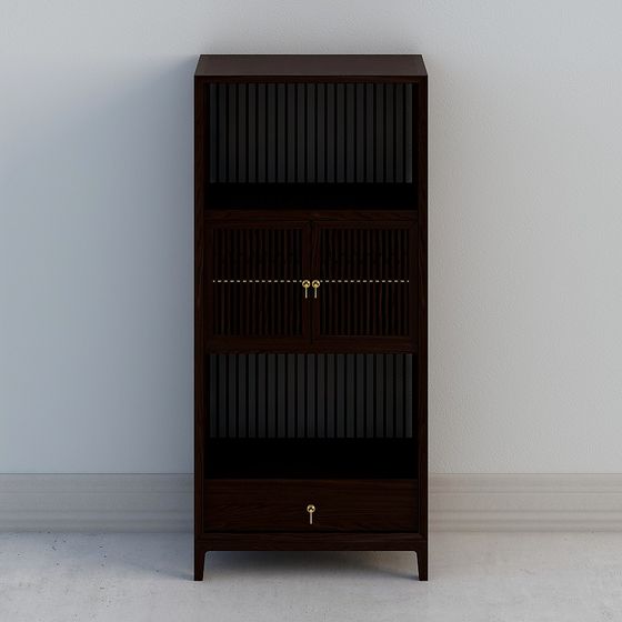 Retro Style Storage Cabinet 3D model