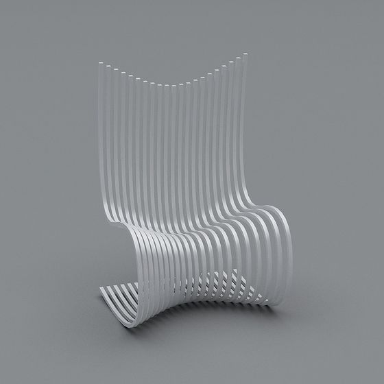 Futuristic Low-Poly Seat 3D model for Creative Use