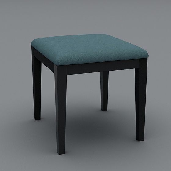 Stylish Low-Polygon Stool 3D Model for Creative Projects