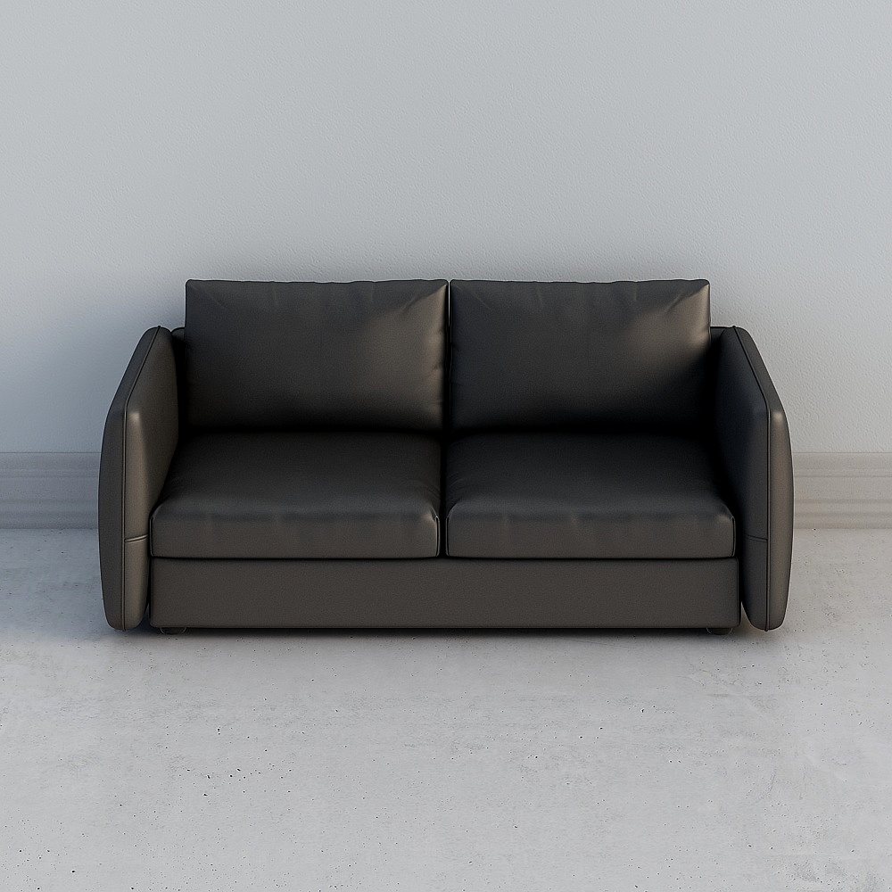 Modern Low-Polygon Sofa 3D Model for Stylish Interiors