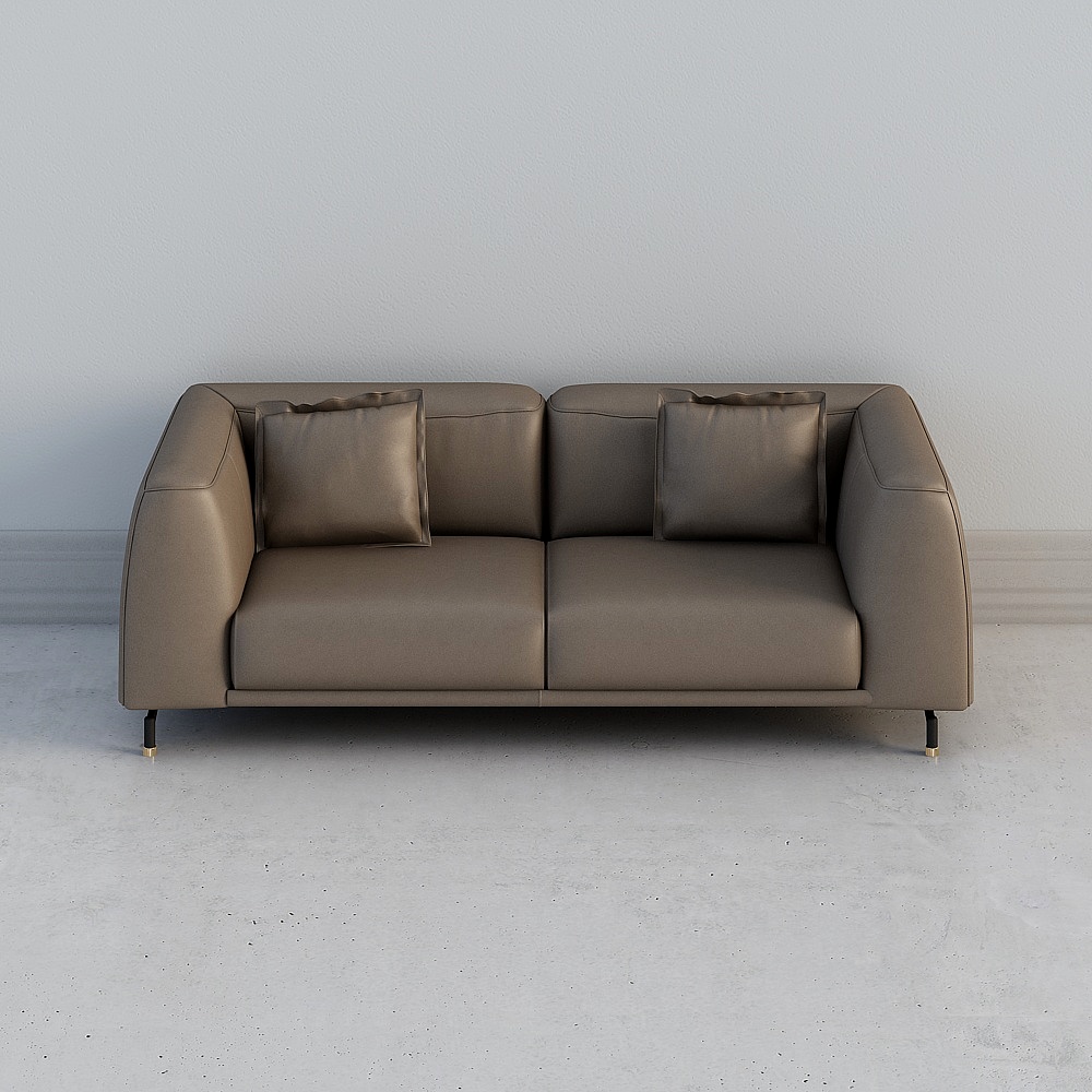 Modern Low-Polygon Sofa 3D model
