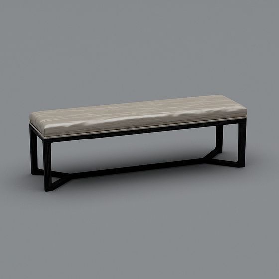 Urban Leisure Bench 3D model