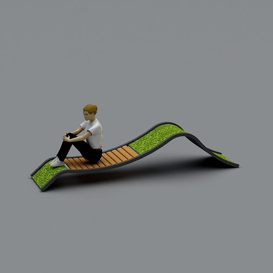 Meandering Path 3D model for Creative Projects