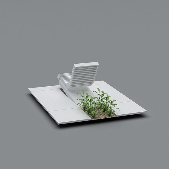 Stylish Modern Garden 3D model