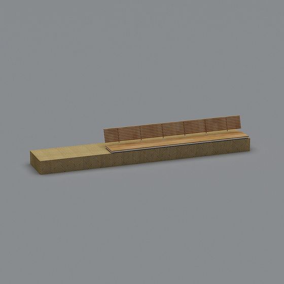 Urban Bench 3D Model