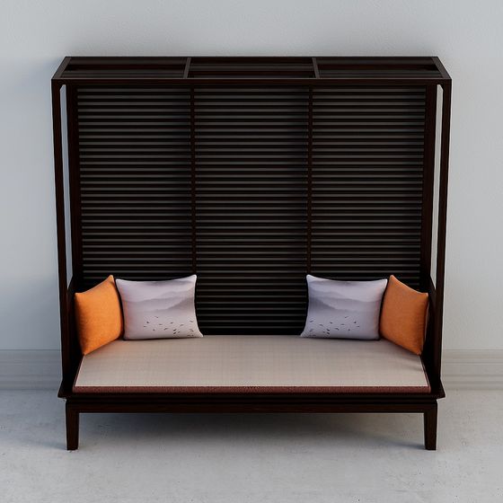 Modern Low-Polygon Sofa Chair 3D model