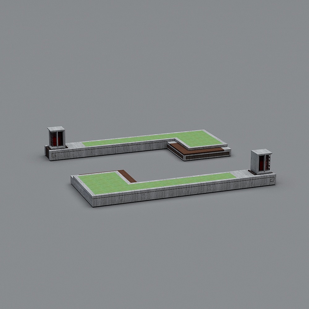 Urban Balcony 3D model - A Peaceful Oasis