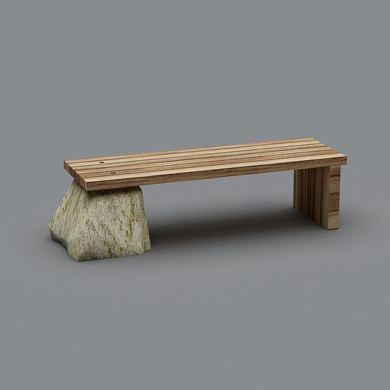 Natural Chair 3D model for Creative Spaces