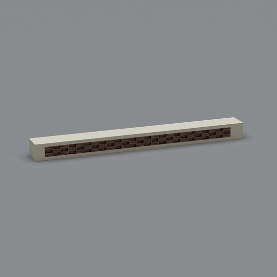Brick Wall Decorative Strip 3D model for Creative Spaces