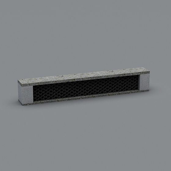 Stylish Concrete Vent 3D Model for Modern Design