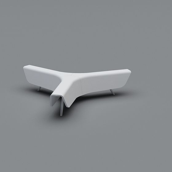 Futuristic Low-Poly Chair 3D model