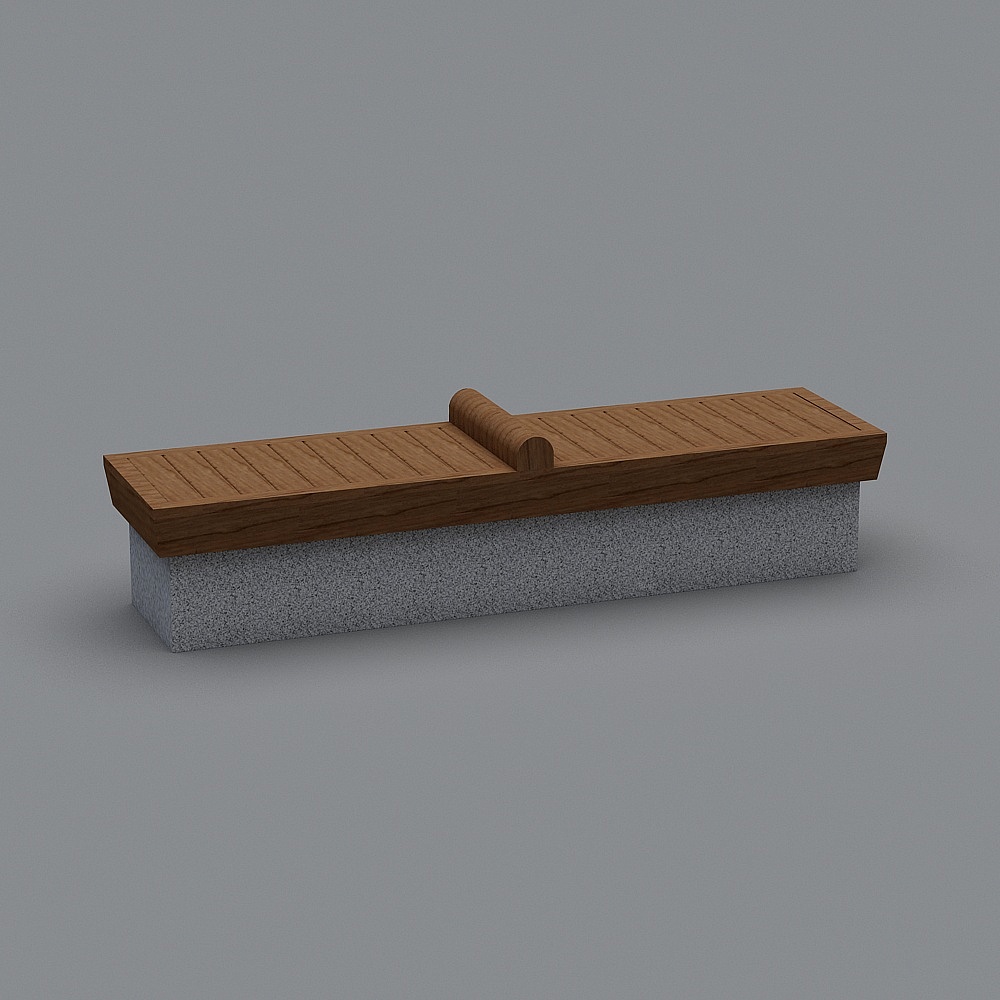 Modern Urban Bench 3D Model