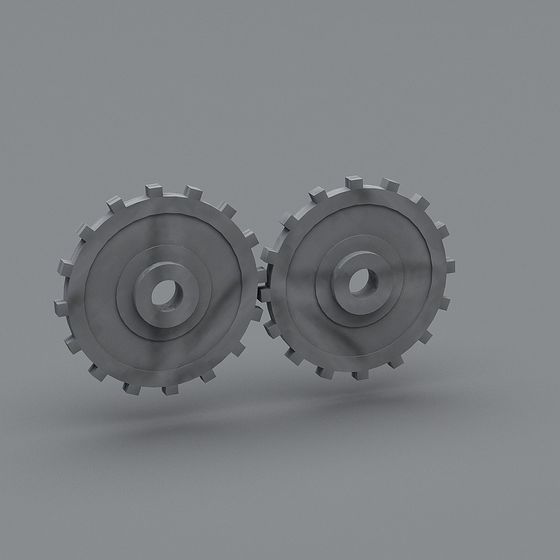 Powerful Low-Poly Gear 3D Model for Creative Projects