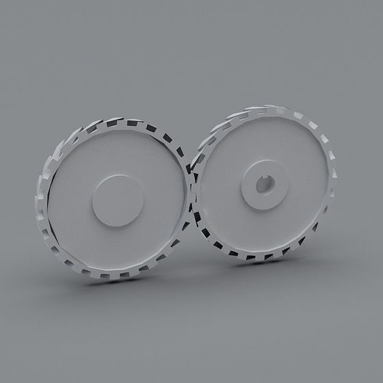 Elegant Low-Poly Gear 3D model for Modern Design