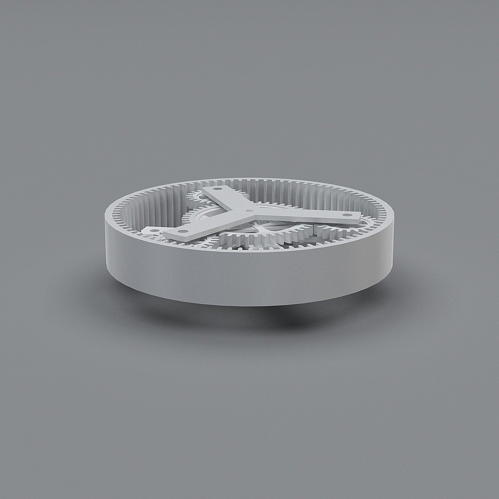 Low-Poly Gear 3D Model for Mechanical Aesthetics